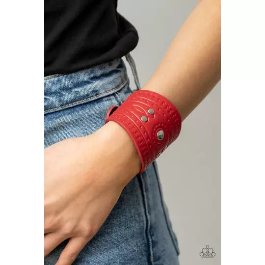 Orange County red urban bracelet